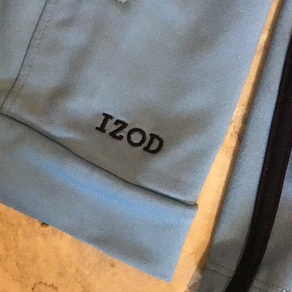 Izod Light Blue hooded Windbreaker